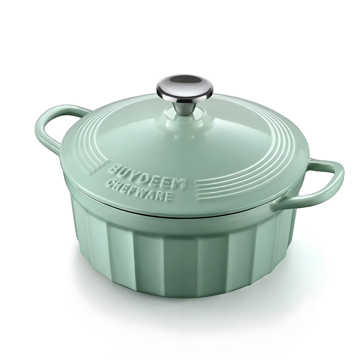 BUYDEEM Enameled Cast-Iron Dutch Oven