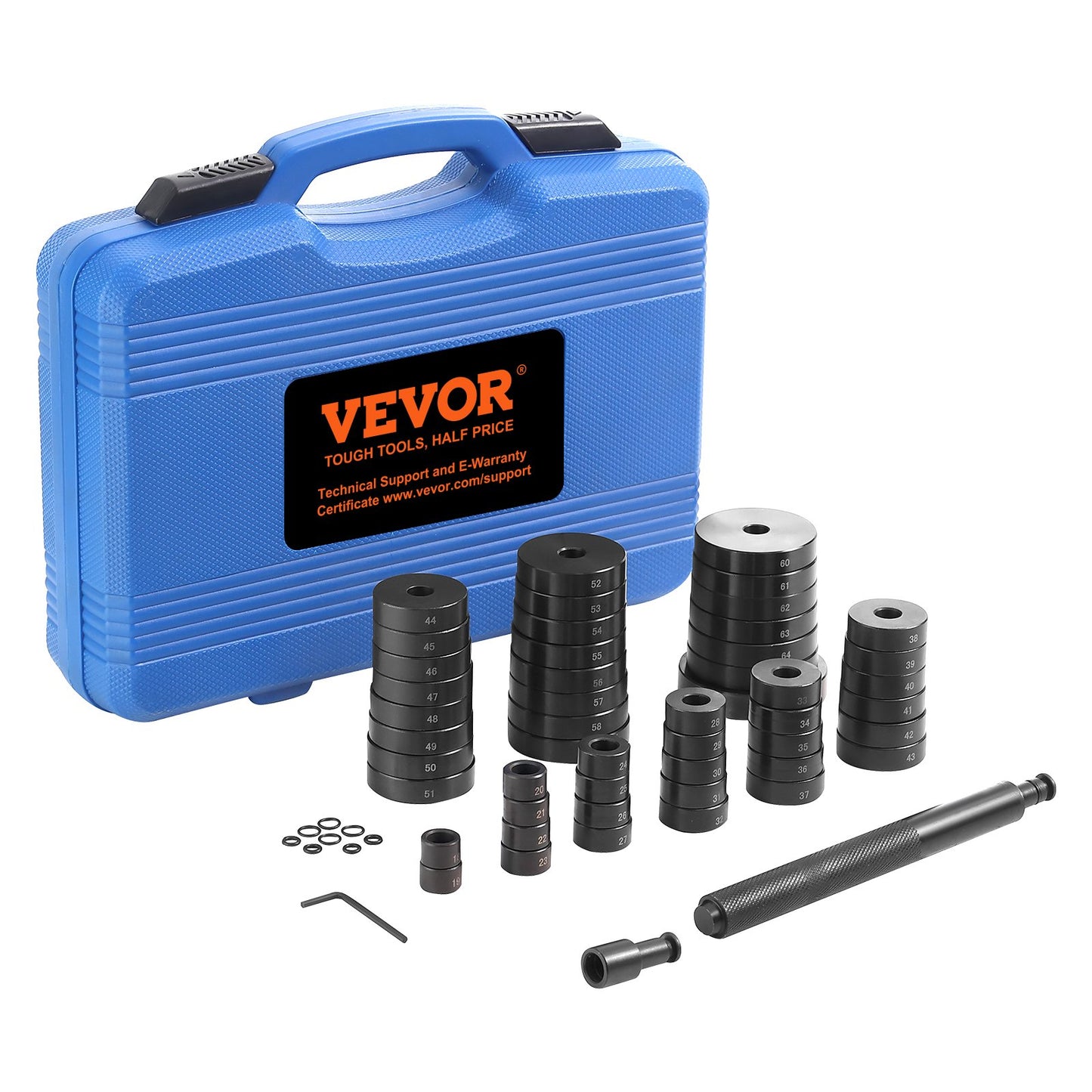 VEVOR 52 Pcs Custom Bushing Press Kit Transmission Wheel Bearing Race Seal Kit