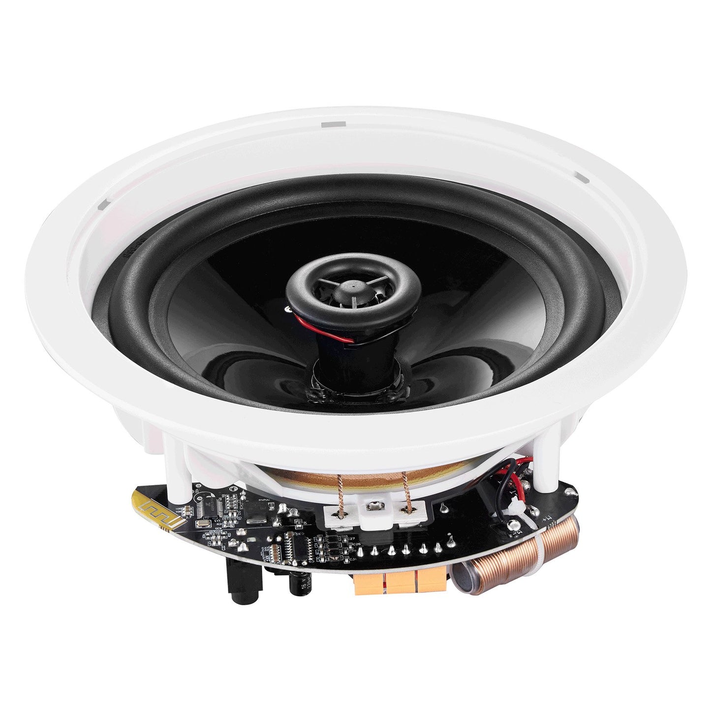VEVOR 4 PCs 165.1 mm Bluetooth in Ceiling Speakers, 150W, Flush Mount Ceiling & in-Wall Speaker System with Impedance 89dB Sensitivity, for Home Kitchen Living Room Bedroom or Covered Porches