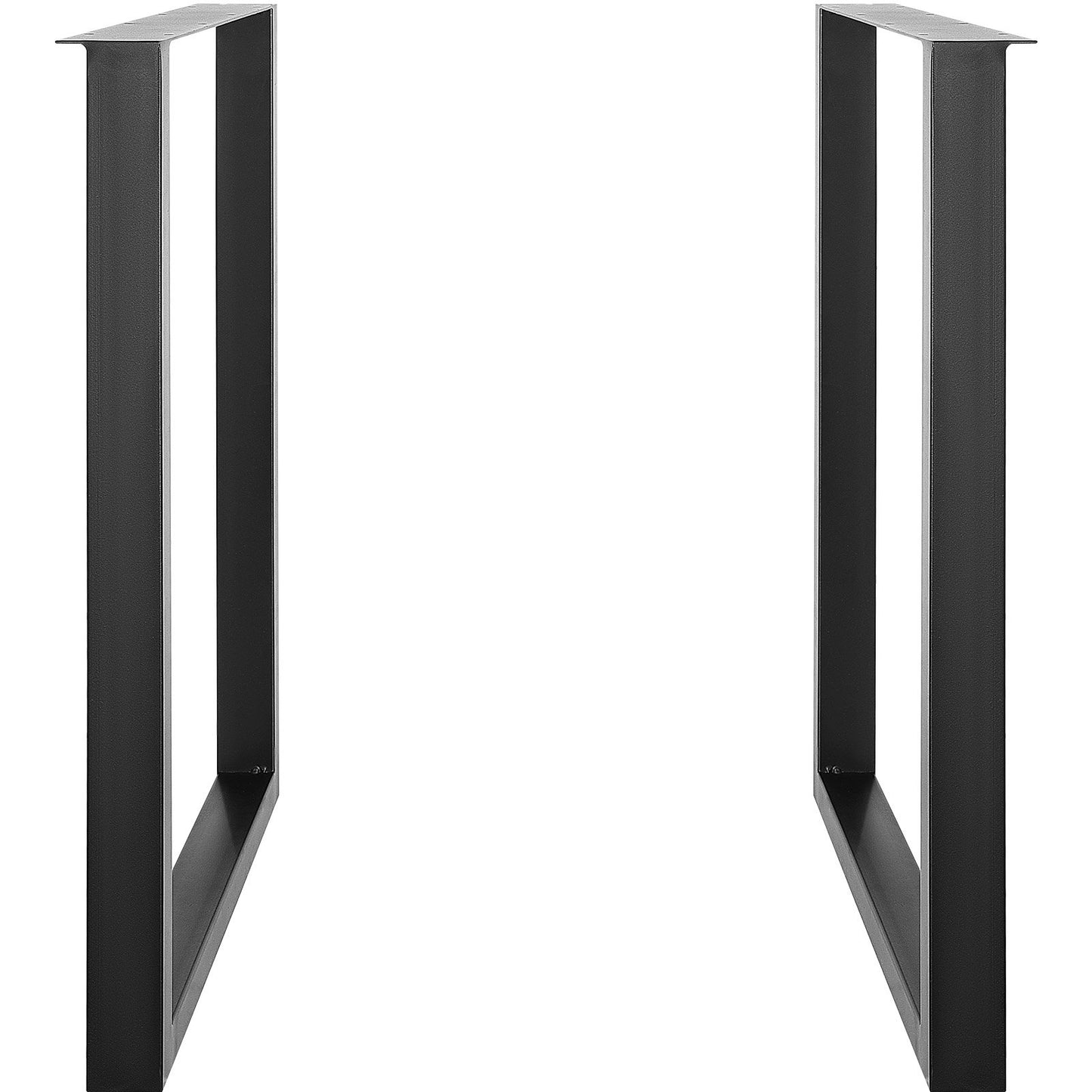 VEVOR 711.2MM Adjustable Furniture Legs, Square Reinforced Steel Office Table legs Set of 2 for DIY, Max Load 453.6KG Heavy Duty Desk Legs, Quick Instalation & Rich Accessories Legs Black