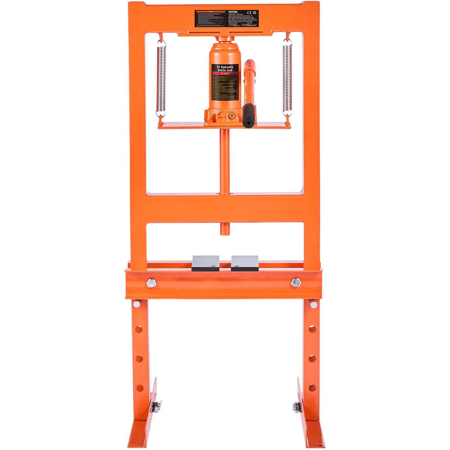 VEVOR Hydraulic Shop Press 6 Ton with Press Plates H-Frame Benchtop Press Stand