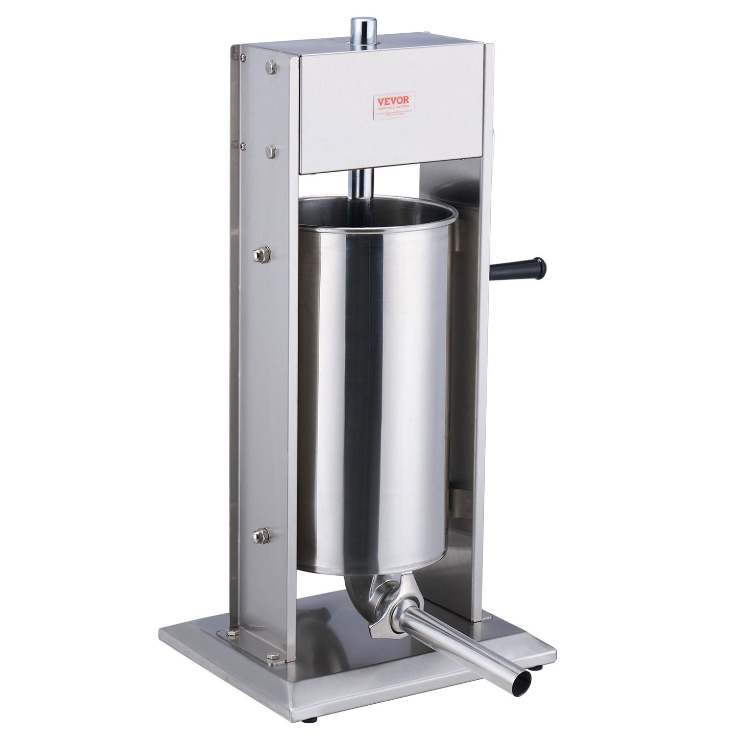 VEVOR Manual Sausage Stuffer 15 L Vertical Sausage Machine 304 Stainless Steel