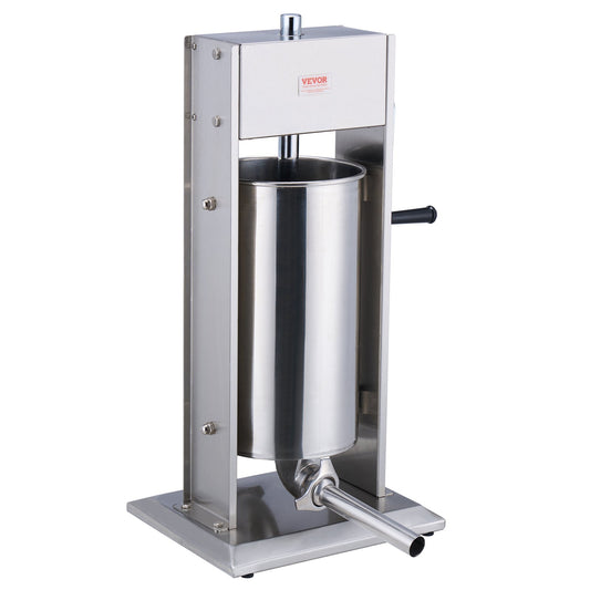 VEVOR Manual Sausage Stuffer 15 L Vertical Sausage Machine 304 Stainless Steel