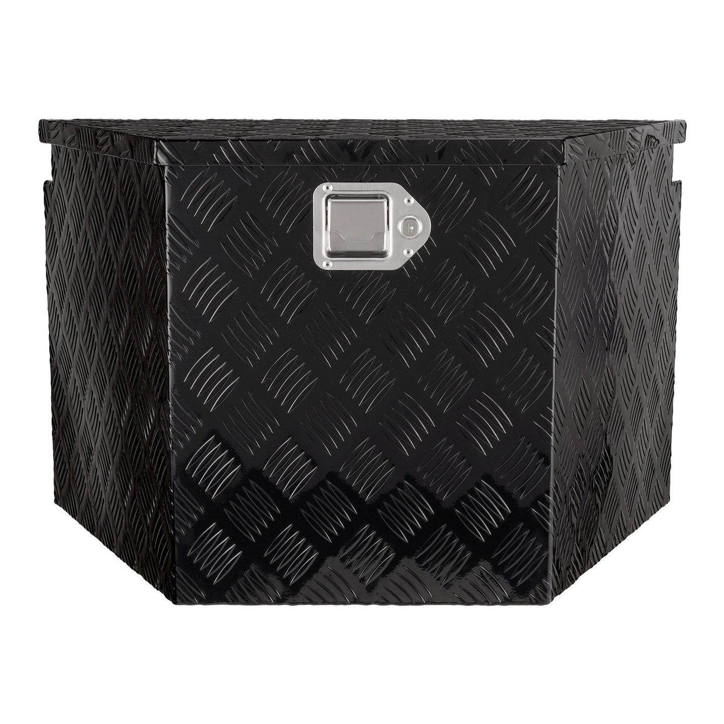 VEVOR Trailer Tongue Box, Aluminum Alloy Diamond Plate Tongue Box Tool Chest, Heavy Duty Trailer Box Storage with Lock and Keys, for Pickup Truck, RV, Trailer, 737 x 410 x 460 mm/29x16.5x18inch