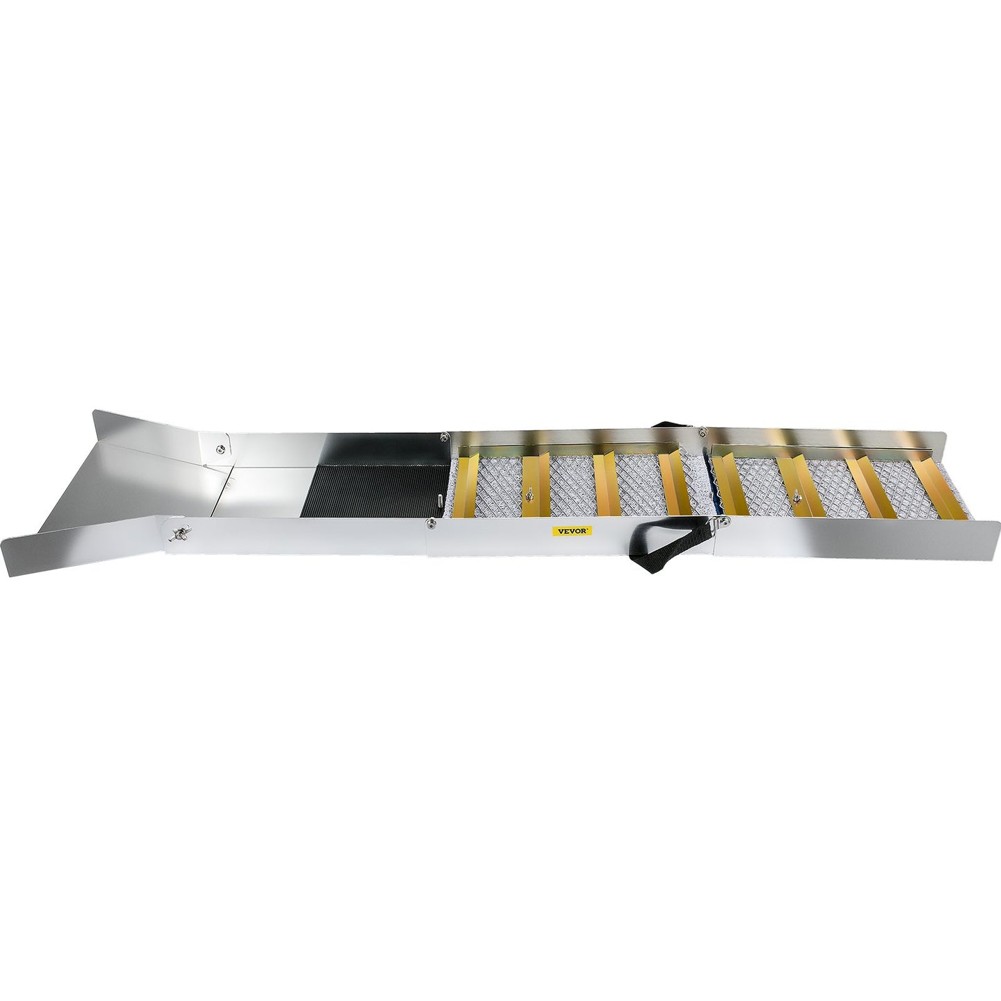 VEVOR Folding Aluminum Alloy Sluice Box, Compact 50" Sluice Boxes for Gold, Lightweight Gold Sluice Equipment, Portable Sluice Boxes with Miner's Moss, River, Creek, Gold Panning, Prospecting, Dredg