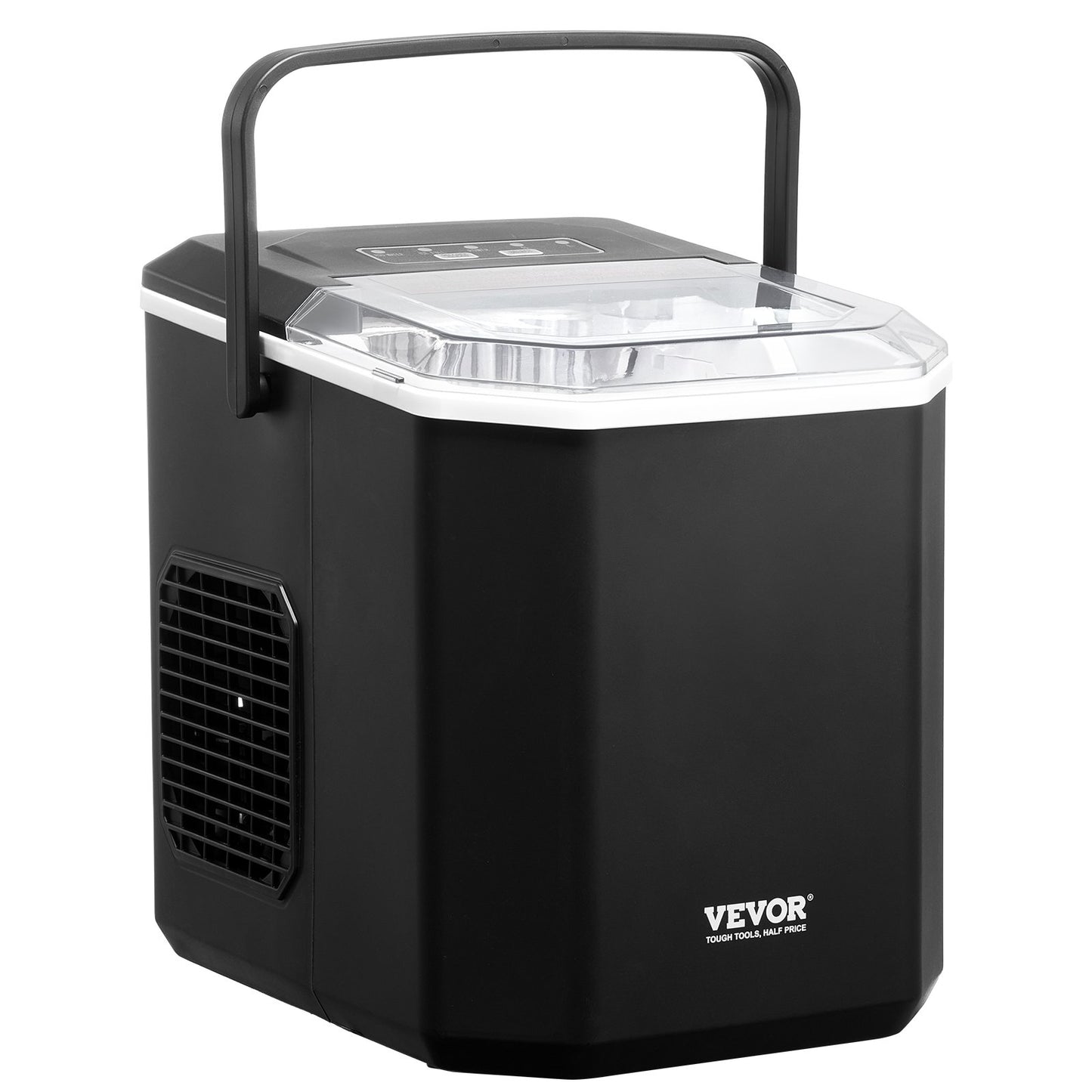 VEVOR Portable Countertop Ice Maker 26Lbs/24H Self-Cleaning with Scoop Basket