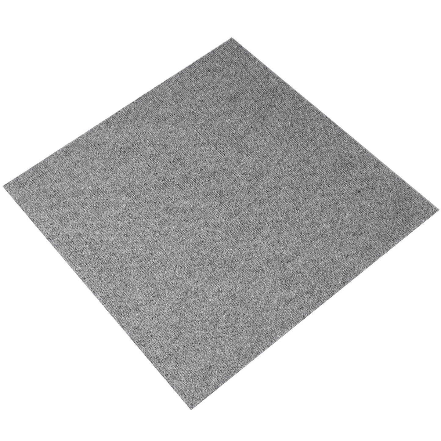 VEVOR Carpet Tiles Peel and Stick, Squares Self Adhesive Carpet Floor Tile, Soft Padded Carpet Tiles, Easy Install DIY for Bedroom Living Room Indoor Outdoor (9Tiles, Light Gray)