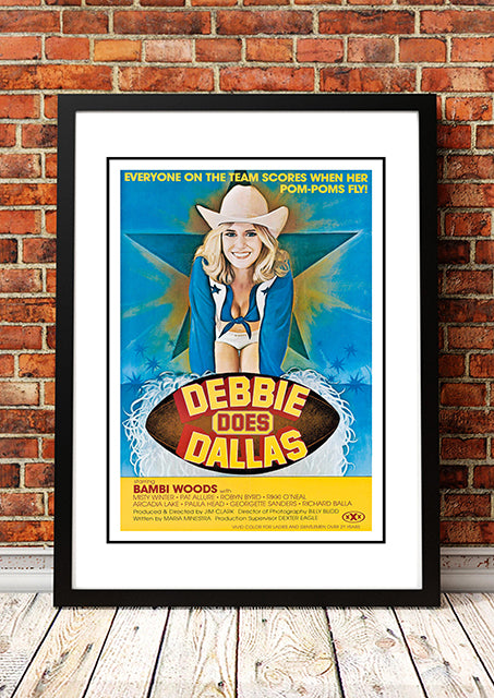 Debbie Does Dallas' Cult Movie Poster! - Framed A4