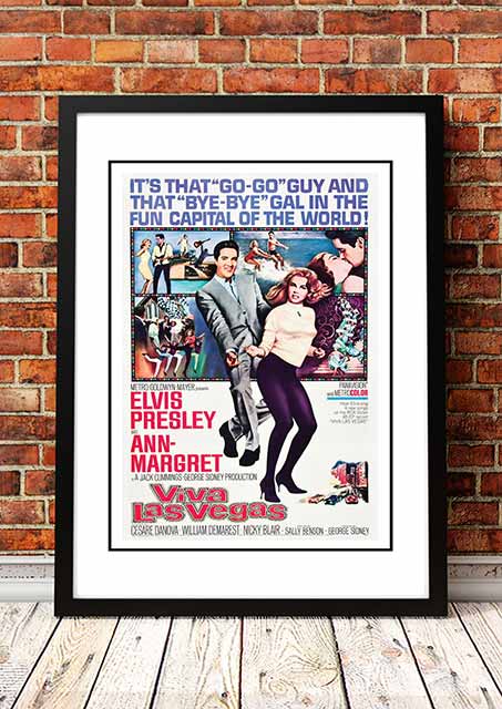 Elvis 'Viva Las Vegas' Framed Movie Poster! - Framed A4