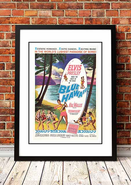 Elvis 'Blue Hawaii' Framed Movie Poster! - Framed A3