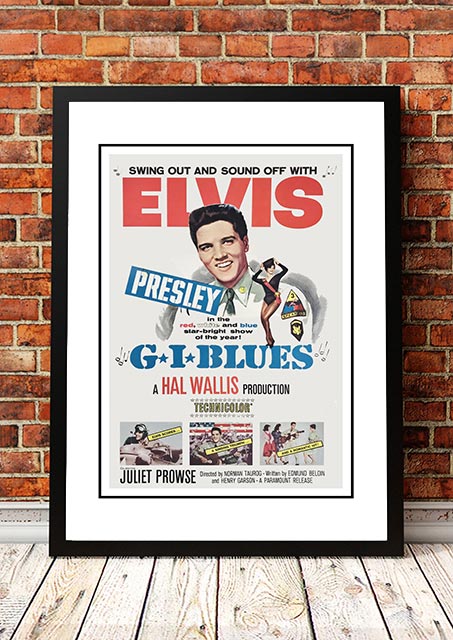 Elvis 'G.I. Blues' Framed Movie Poster! - Framed A4