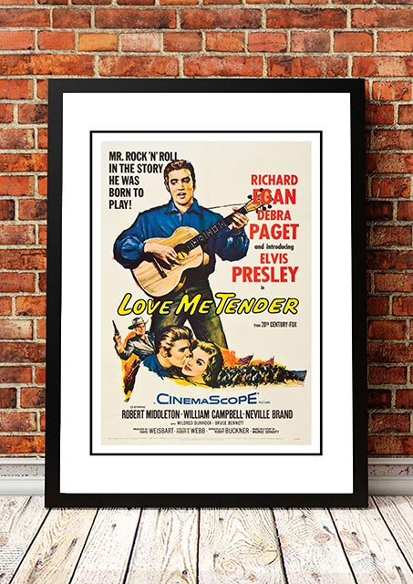 Elvis 'Love Me Tender' Framed Movie Poster! - Framed A2