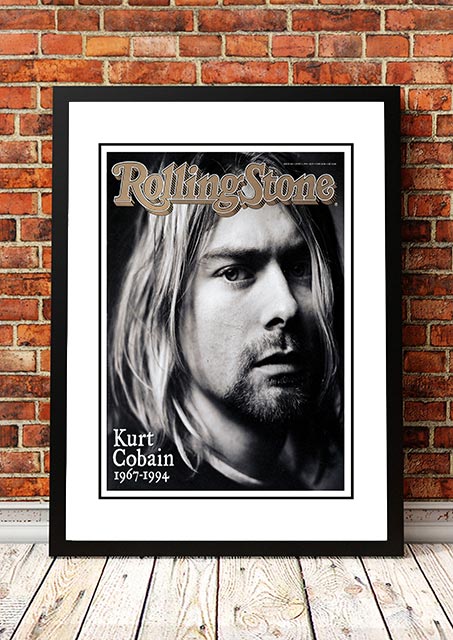 Kurt Cobain' Rolling Stone Magazine Cover! - Framed A2