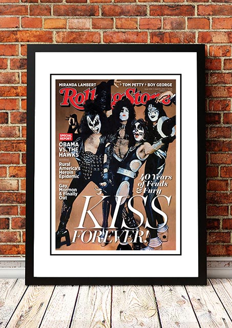 KISS' Rolling Stone Magazine Cover! - Framed A2