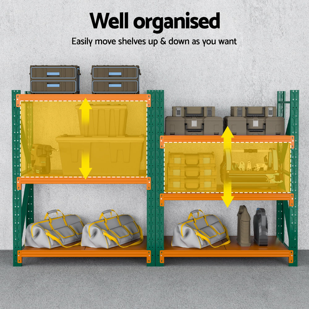 Giantz 1.2Mx1.5M Garage Shelving Warehouse Rack