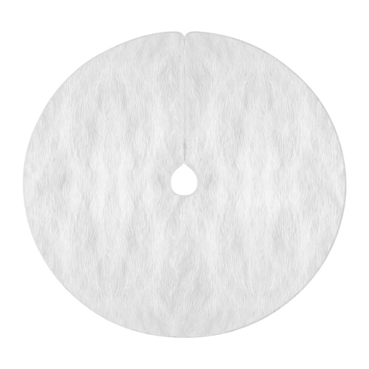 Jingle Jollys Christmas Tree Skirt 120cm Plush Xmas Fluffy Ornaments Decor White